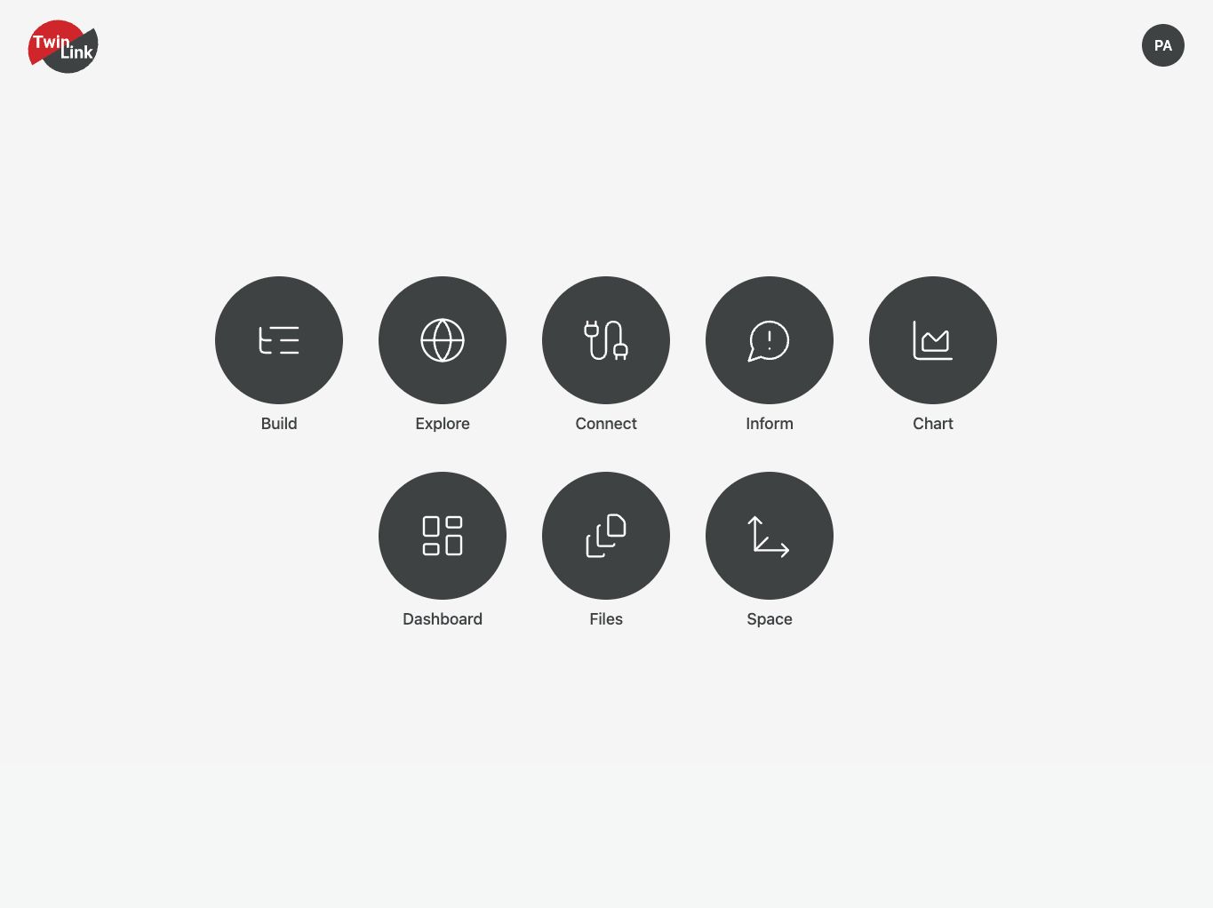 Die Modulübersicht von Twin.Link auf einem Tablet
